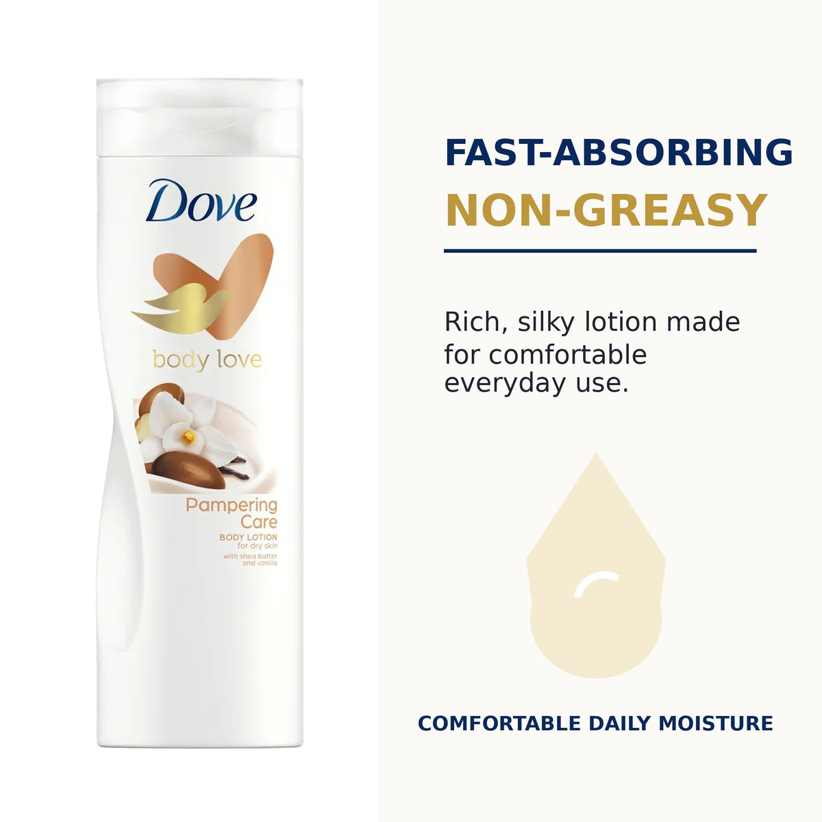 Pampering Care Body Lotion 13.5 OZ by Dove – 1 Fl Oz (Pack of 1), Model Dove Pampering Body Lotion