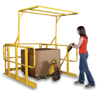 Pivoting Mezzanine Safety Gate by Wildeck – 72"L x 42"W x 12"H, Steel, Model WG-PSG