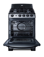 Summit 24" Gas Range by Summit Appliance – 2.9 cubic_feet, Alloy Steel, Stainless Steel, Model PRO247SS
