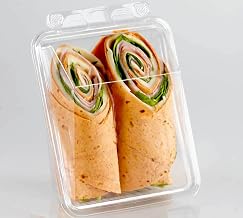 Lacerta T20212 SANDWICH WRAP CONTAINER TAMPER EVIDENT PET 13.19 x 5.13 x 2.23 inch - 280 per case
