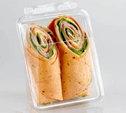Glownary Lacerta T20212 SANDWICH WRAP CONTAINER TAMPER EVIDENT PET 13.19 x 5.13 x 2.23 inch - 280 per case – Food Storage Container
