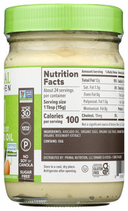 Primal Kitchen avocado oil / 12 Fl Oz (Pack of 4) / 1 Mayonnaise