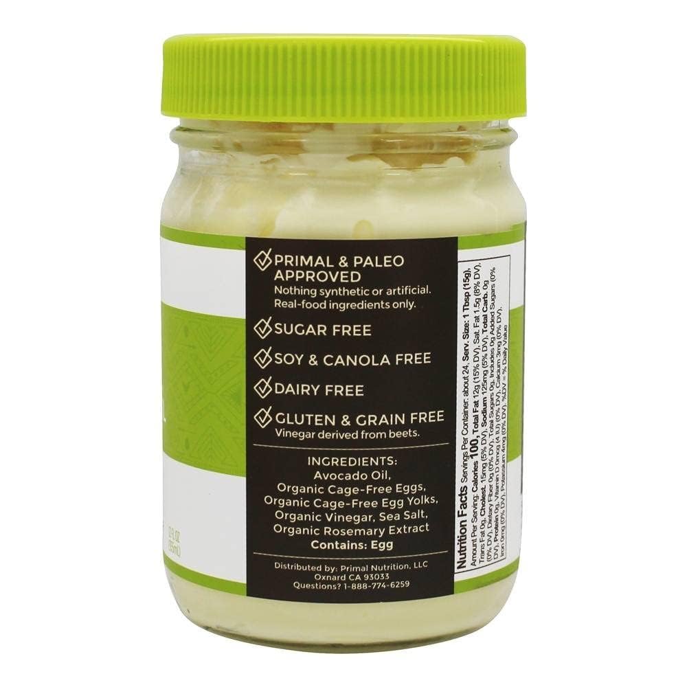 Avocado Oil Mayonnaise by Primal Kitchen – 12 Fl Oz (Pack of 6), Pack of 6, Model 00272215