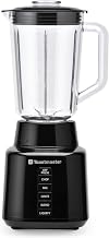 Toastmaster 5 Speed Blender with 48-oz Plastic Jar - Kitchen Blender with Stainless Steel Blades - For Fruit Smoothies & More - Multiple Speeds & Pour-Through Lid
