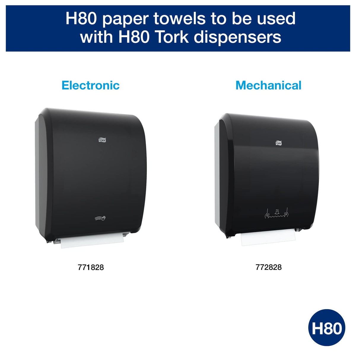 Tork Hand Towel Roll – Natural, Universal, H80, Extra Large, 100% Recycled, 1-Ply, 6 Rolls x 1000 ft, 8031000