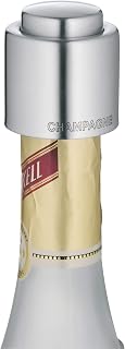 WMF 641036030 "Clever & More Champagne Bottle Seal, Wine Stopper, Stainless Steel, Silver