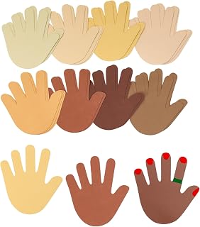 Colorations Colors Like Me Hand Shapes, Set of 24, People Cutout