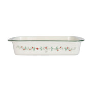 Pfaltzgraff Winterberry Rectangular Baker, 13 x 9 Inch Stoneware, White
