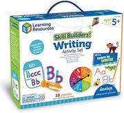 Learning Resources Skill Builders Age 5+! Writing Activity Set, Handwriting Practice Activities Ages 5+, Pencil Grip Skill Trainer, Letter Formation, Letter Tracing, Writing, Ages 5+, 38 Pieces