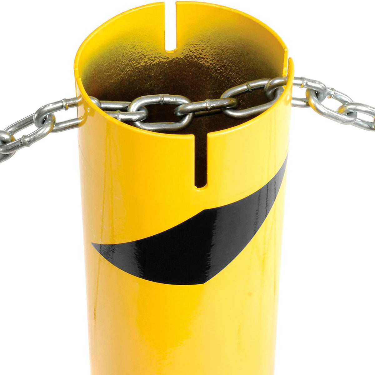 Steel Bollard for Underground Installation by Global Industrial – 48"L x 5.5"W x 24"H, Steel, Yellow, Model 652898G