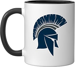 West Boyd Spartans Ceramic Mug, Black/White, 11oz