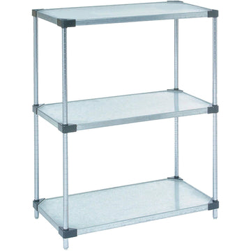 Galvanized Steel by Nexel – 48 x 18 x 34 inches, Galvanized Steel, Grey, Model 18483SZ3