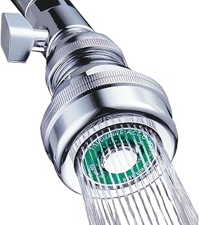 Sloan AC-11 Act-O-Matic Thumb Screw Volume Control Showerhead, 2.5 GPM | Chrome, Commercial-Style Brass Construction, Self-Cleaning Spray Disk, Thumb Screw Volume Control, 1/2-Inch Inlet 4020100