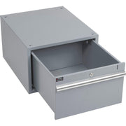 Stacking Workbench Drawer by Global Industrial – 20"L x 17.25"W x 12"H, Alloy Steel, Gray, Model 606958GY