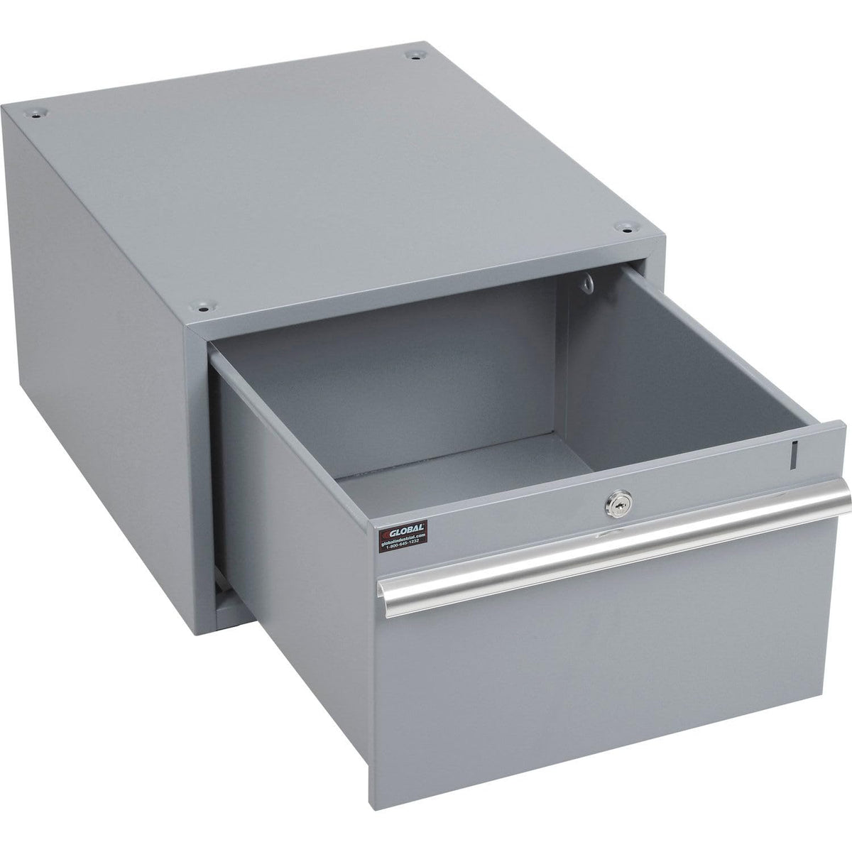 Stacking Workbench Drawer by Global Industrial – 20"L x 17.25"W x 12"H, Alloy Steel, Gray, Model 606958GY