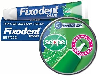 Fixodent Plus Scope Precision Hold & Seal Adhesive Cream, 2 oz (Packaging May Vary)