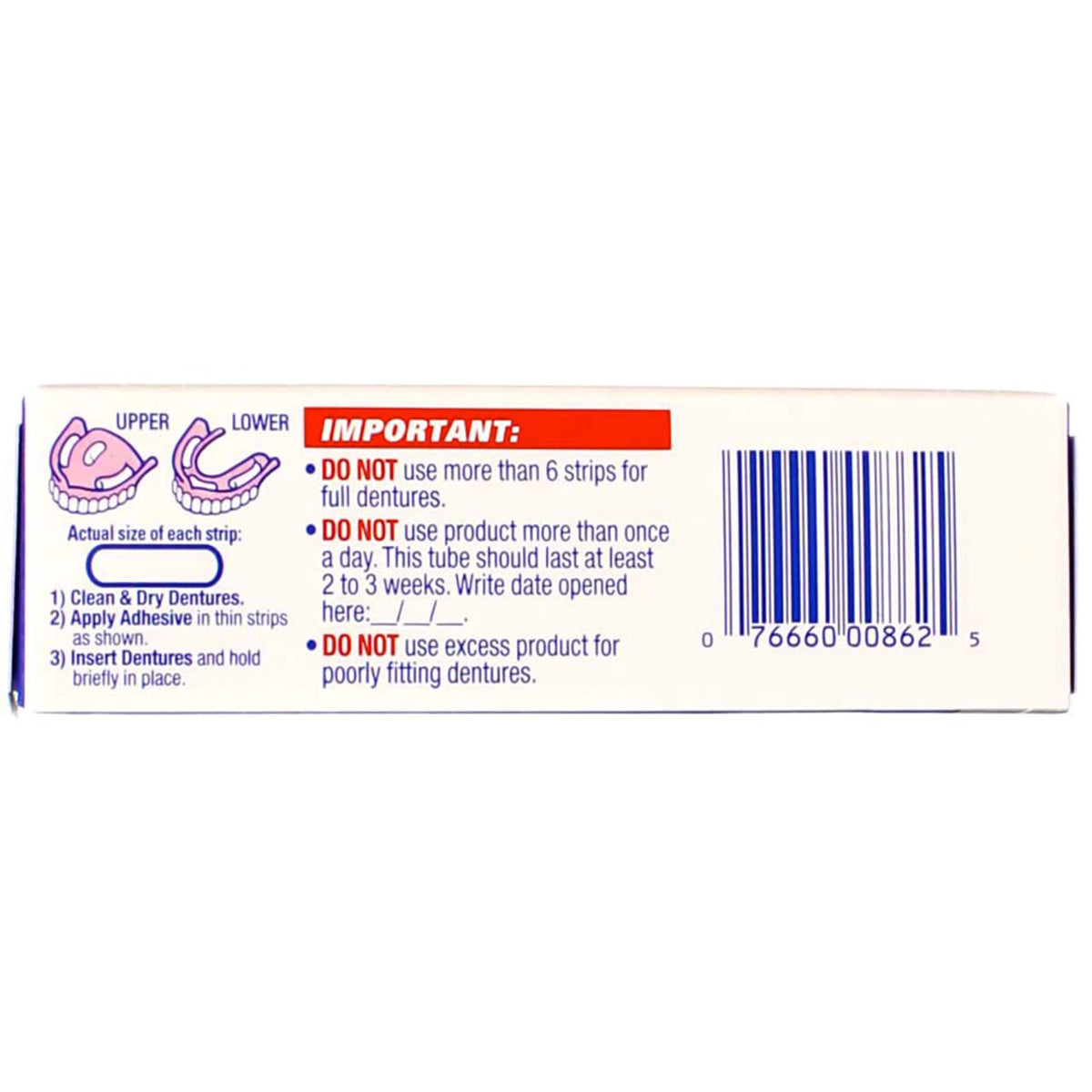 Denture Adhesive Cream Original 0.75 oz (Pack of 3) by Fixodent – 0.75 Ounce (Pack of 3), Blue, Pack of 3, Model PPAX1164640