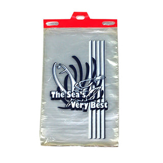 Low Density Printed Seafood Bag by Elkay Plastics – One Size, Blend, Multi, Pack of 1000, Model SEA0915