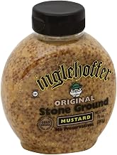 Inglehoffer Original Stone Ground Mustard, 10 Ounce Squeeze Bottle (Pack of 6)