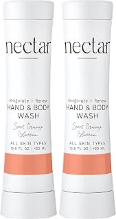 World Amenities Nectar Squeeze Cartridge Hand Soap and Body Wash - Liquid Bath Soap in a Squeeze Bottle (Pack of 2)