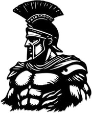 Spartan Warrior Metal Wall Art.WallArt Decor.Metal Outdoor Decor.12in