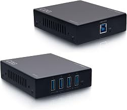 C2G Superbooster® 4-Port USB Over Cat6a Extender Kit - USB 3.2 Gen1 (5Gbps)
