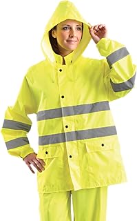 OccuNomix LUX-TRJKT XL Polyester Rain Jacket - 2 Pockets - Detachable Hood - 021844-61023 [PRICE is per EACH]