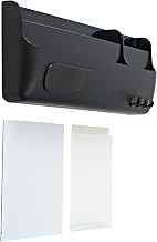 MasterVision Magnetic Dry Erase Marker Storage Holder for Whiteboards, Pens & Accessories Organizer Box, 4 Compartments, Black