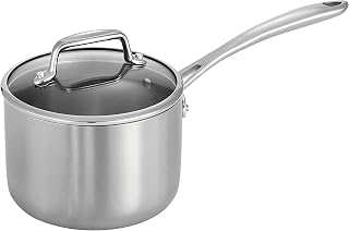Tramontina Boston Tri-Ply Clad Stainless Steel 2-Quart Sauce Pan with Lid