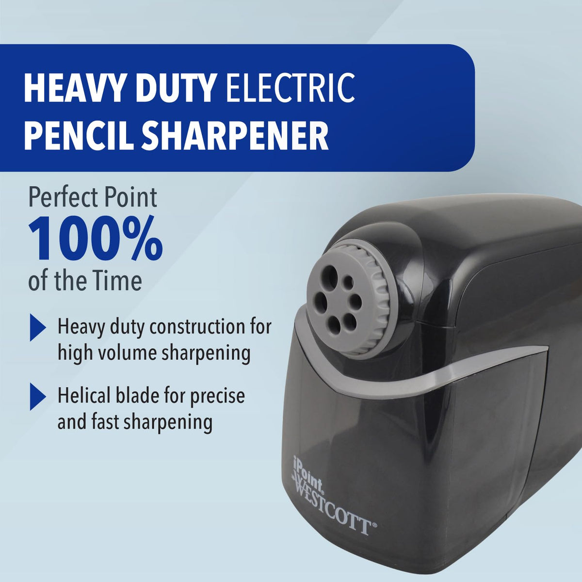 Westcott Black / Pack of 1 / iPoint Pencil Sharpeners