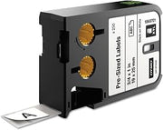 DYMO 1868701 Pre-Sized Label, 19mm x 25mm, Black on White