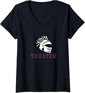 Women's Curtis High School Warriors Theater V-Neck T-Shirt