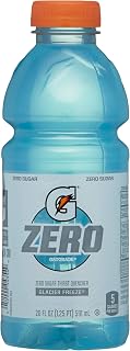 Gatorade Zero Glacier Freeze Thirst Quencher, 20 Fl Oz Bottle (Pack of 5)