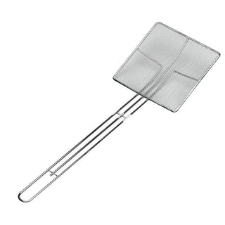Browne Square Fine Mesh Reinforced Skimmer by Browne Foodservice – Nickel Plated Steel Wire, Multicolor, Model SQ675