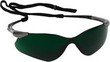 KLEENGUARD Nemesis VL Safety Glasses (20473), Sporty Frameless Design, UV Protection, Scratch Resistant, IRUV Shade 5.0 Lens with Gunmetal Temples, 12 Pairs / Case