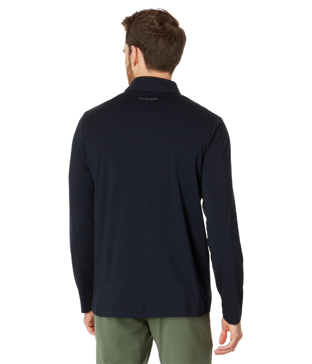 The Heater 1/4 Zip Black SM by TravisMathew – Small, Polyester, Black, Model 1MAA591