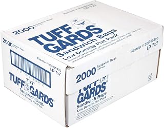 Handgards TuffGards Low Density Disposable Sandwich Bag, 7 x 7 inch - 2000 per case.