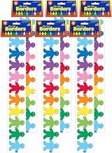 Hygloss Products HYG33606-6 Rainbow People Mighty Brights Border - Pack of 6
