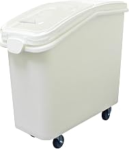 Thunder Group 21 gallon ingredient bin, 13"x29 1/4"x28", w/casters and scoop, polypropylene, comes in each