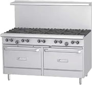 Garland G60-6G24SS G Starfire Pro Series Gas Restaurant Range 60"W with (6) 33,000 BTU Open Burners, 24" Griddle & (2) Storage Bases