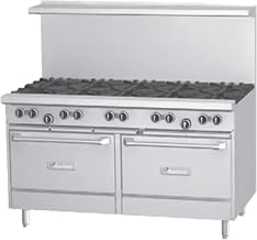 Garland G60-6G24SS G Starfire Pro Series Gas Restaurant Range 60"W with (6) 33,000 BTU Open Burners, 24" Griddle & (2) Storage Bases