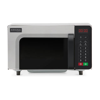 1000 Watt Heavy-Duty Countertop Commercial Microwave Oven with Push Button Controls for Restaurant Buffet Catering | 0.8 Cu. Ft by AMANA – 0.8 cubic_feet, Glass, Model RMS10TSA