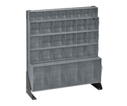 QUANTUM STORAGE SYSTEMS 28" H x 24" W x 10" D / 31 Drawers Tip Out Bin Stand Gray / Grey Storage Racks