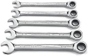 GEARWRENCH 5 Pc. 12 Pt. Ratcheting Combination Wrench Set, SAE - 93005