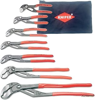 KNIPEX 8701000-X Ultimate Cobra Pliers 7pc. Set with Pouch