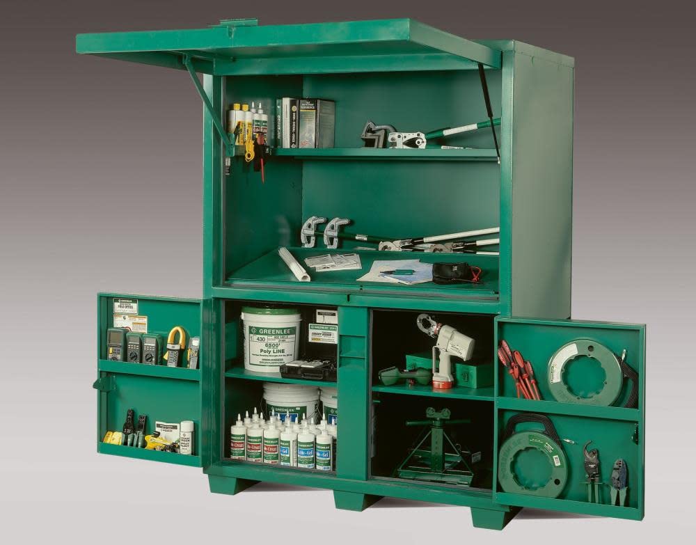 Box, Field Office (), Storage (8060DLX) by Greenlee – 16 gauge steel, Green