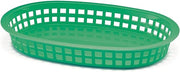 TableCraft 1076G 10-1/2" Green Chicago Platter Basket - Dozen