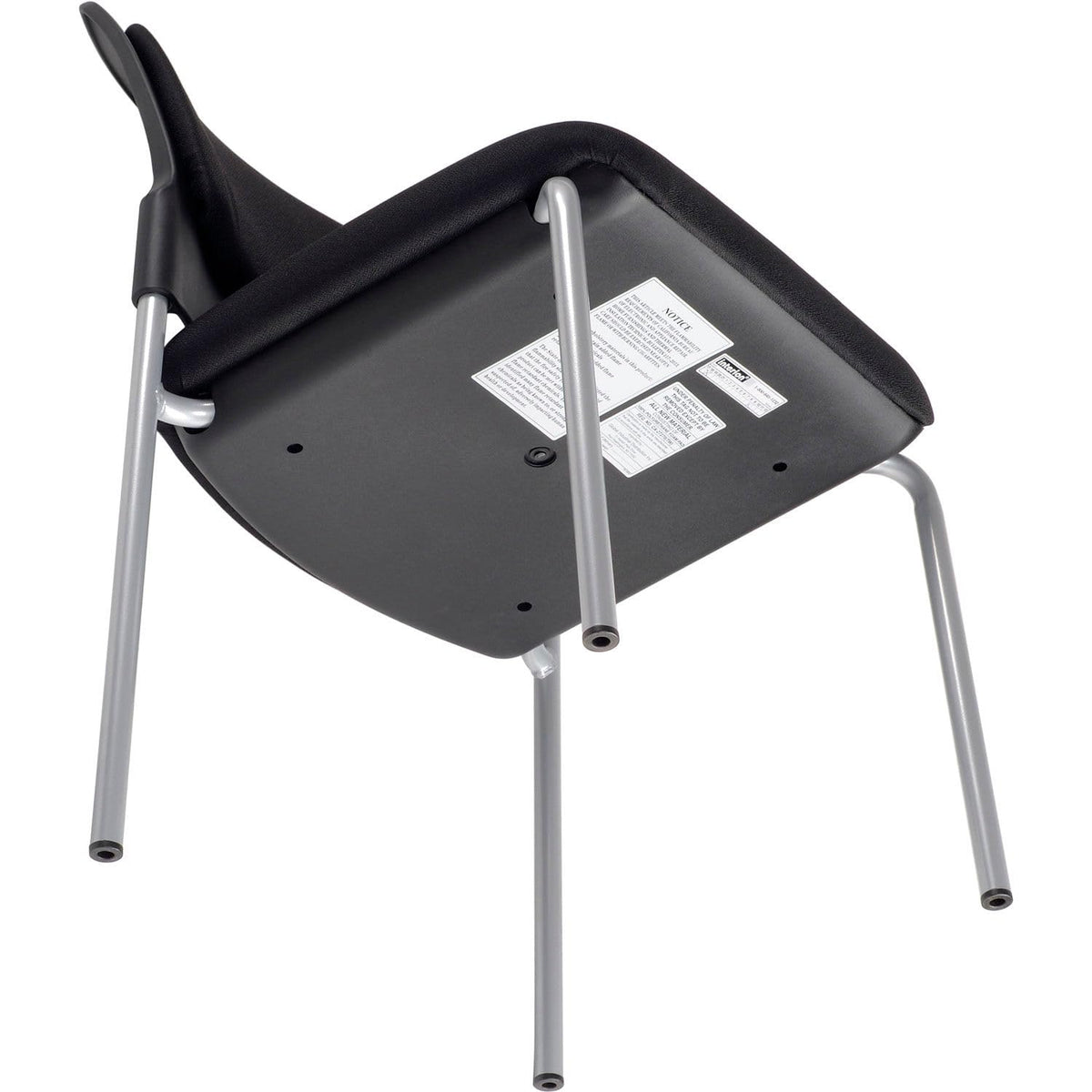 Stacking Chair by Global Industrial – 20.5 x 24 x 34.29 inches, Plastic, Grey, Model NEW240220BK