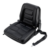 Universal Adjustable Forklift Seat with Suspension by Global Industrial – PVC Leather, Black, Model YY01