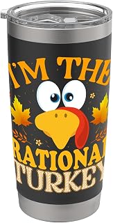 Thanksgiving Turkey I'm The Rational Matching Stainless Steel Insulated Tumbler